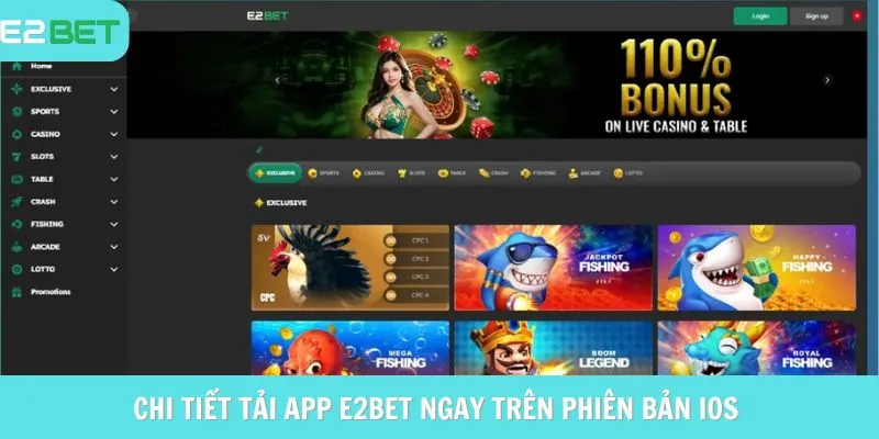 Chi tiết tải App E2bet ngay trên phiên bản IOS 
